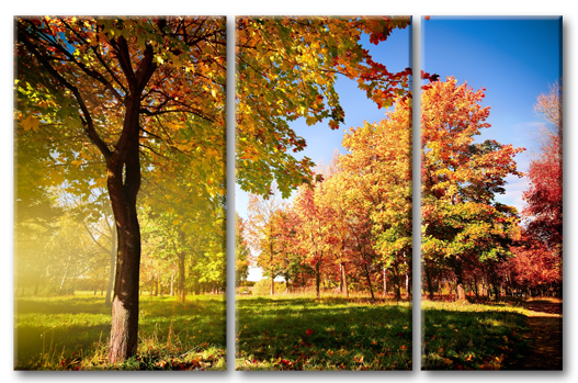 Модульная картина Осень в парке
