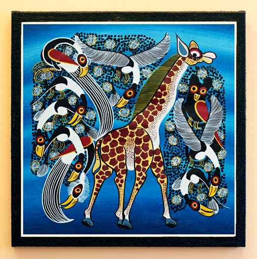 Декоративная картина Павлины и Жираф