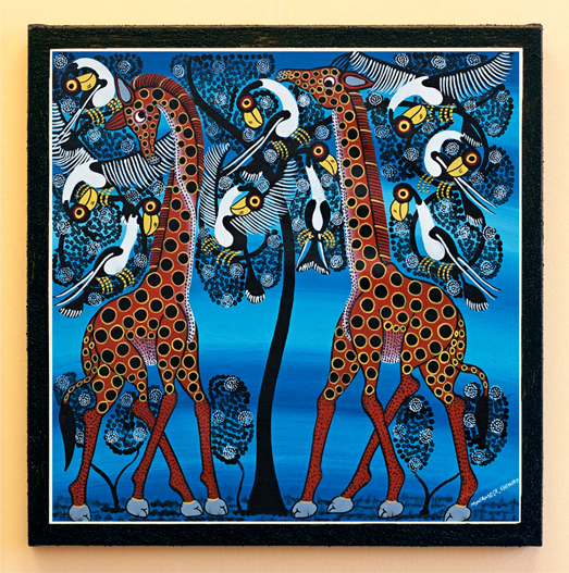 Декоративная картина Симпатия жирафа