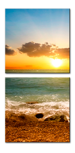 Модульная картина Солнечный берег