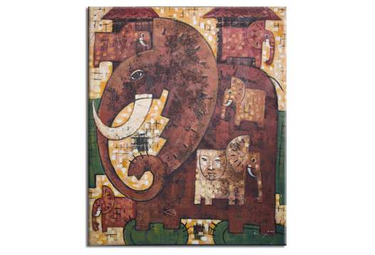 Декоративная картина Жизнь слона