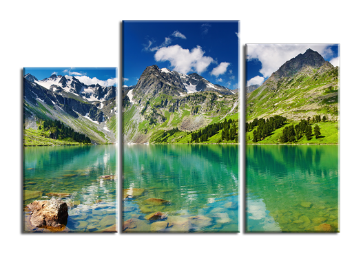 Модульная картина Альпийское озеро