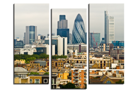 Модульная картина Триптих «Лондонский горизонт»