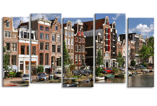 Модульная картина Строй голландских домиков