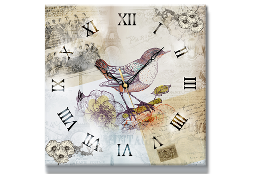 Часы Vintage birds