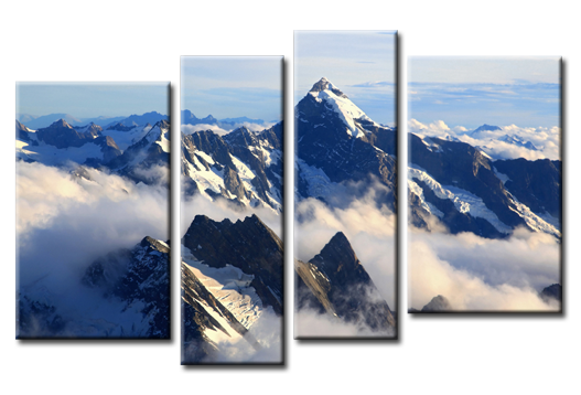 Модульная картина Альпийские вершины
