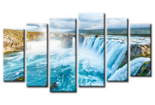 Модульная картина Исландские воды