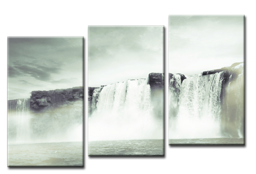 Модульная картина Кристальный водопад