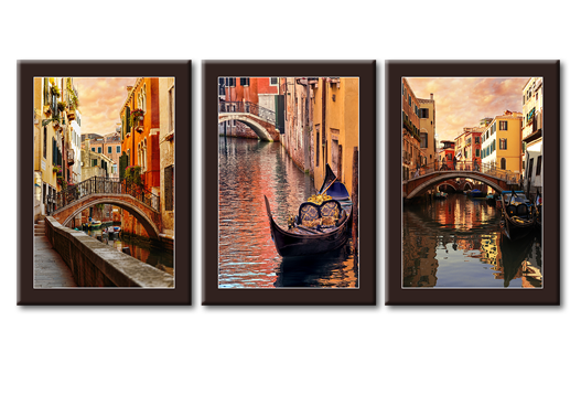 Модульная картина Венецианские мосты