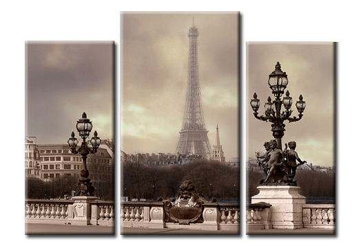 Модульная картина Мечтательный Париж
