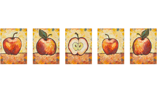 Модульная картина Сочные яблочки