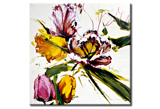 Декоративная картина Весенние тюльпаны