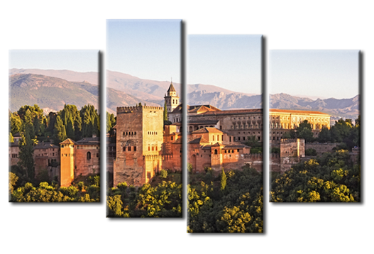 Модульная картина Загадочный дворец Альгамбра