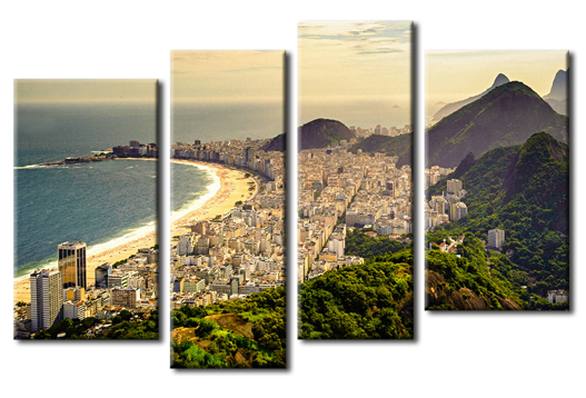 Модульная картина Просторы Рио-де-Жанейро