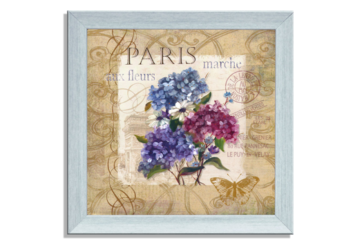 Декоративная картина Парижский цветочный магазинчик