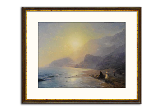 Картина А.С. Пушкин и графиня Раевская у моря около Гурзуфа