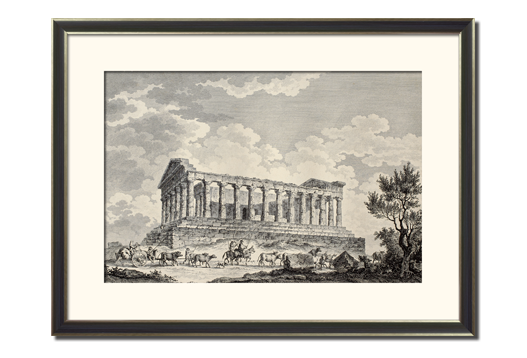 Гравюра Руины храма Конкордии